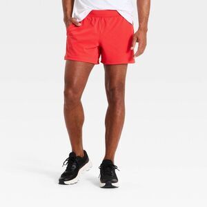 Men's 2-in-1 Run Mesh Shorts 5" - All In Motion Coral Red M